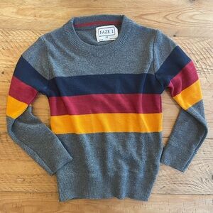 Kids' Colorful Striped Classic Sweater